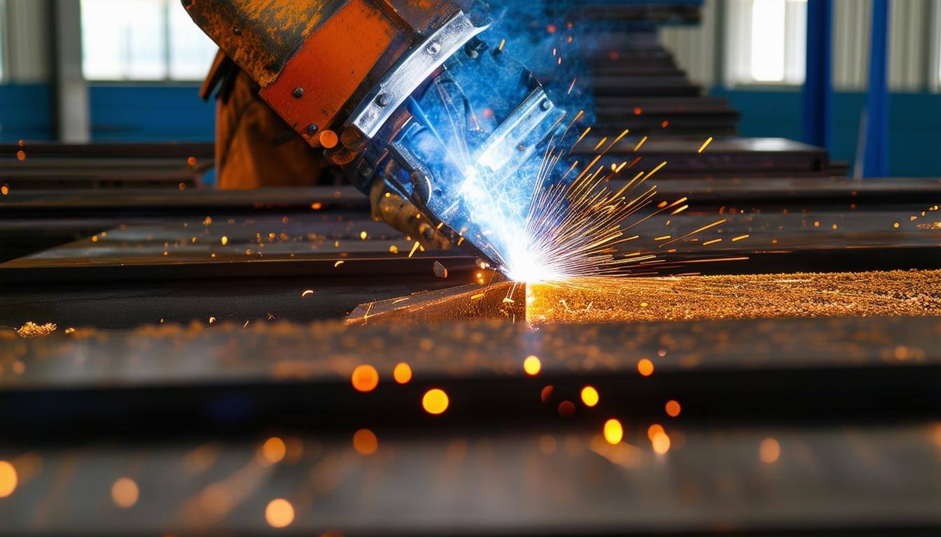 Steel Ibeam manufacturing and welding