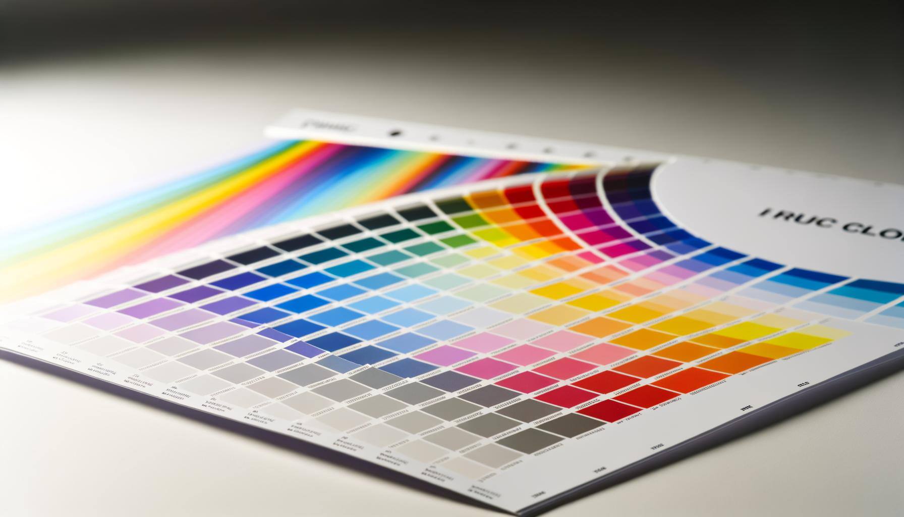 photo of RAL colour chart