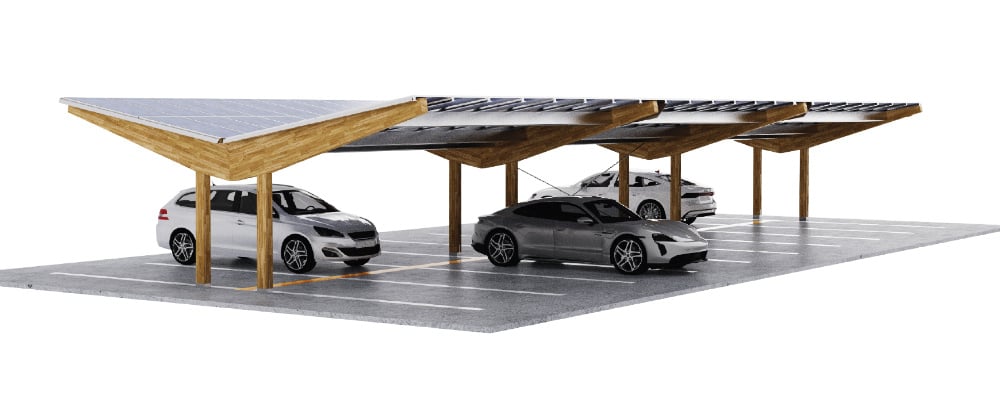 Novasol Timber Carport Solar Structure