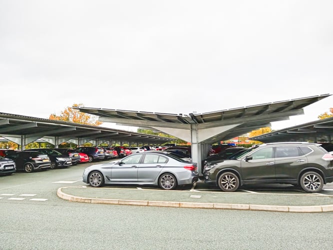 Car park solar carport
