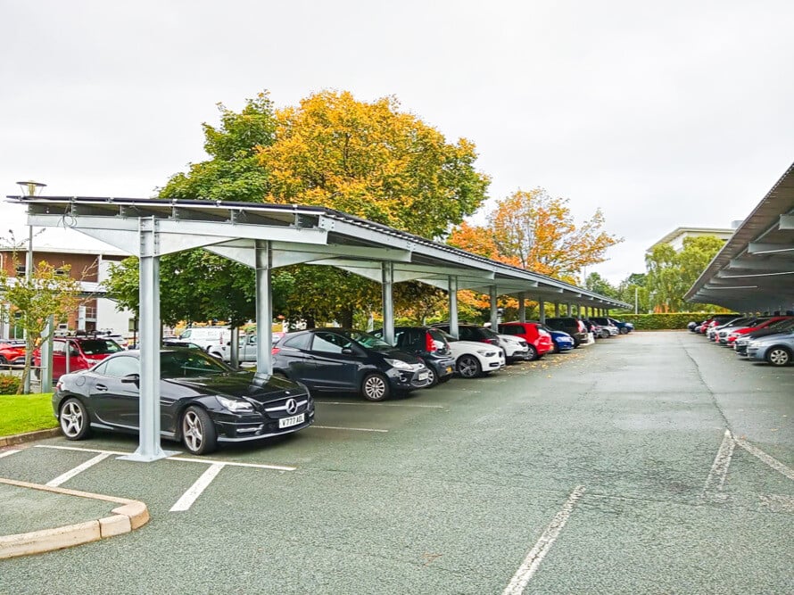 Utilisol Solar Carport - single roof